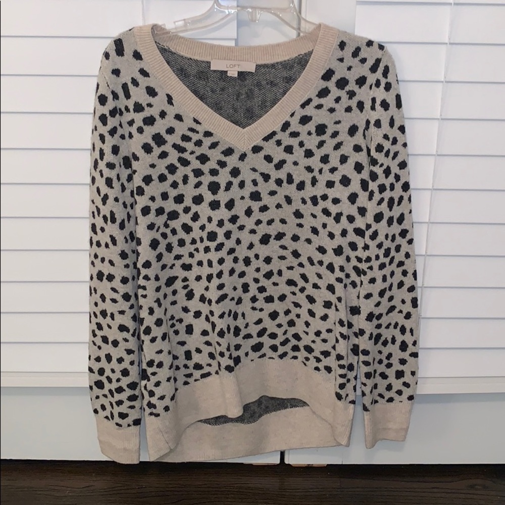 Cheetah print sweater